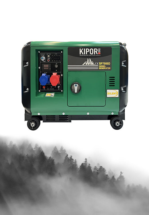 Stromgenerator Kipor FME SP7000D (AVR Generator 230V & 400V)(ATS)