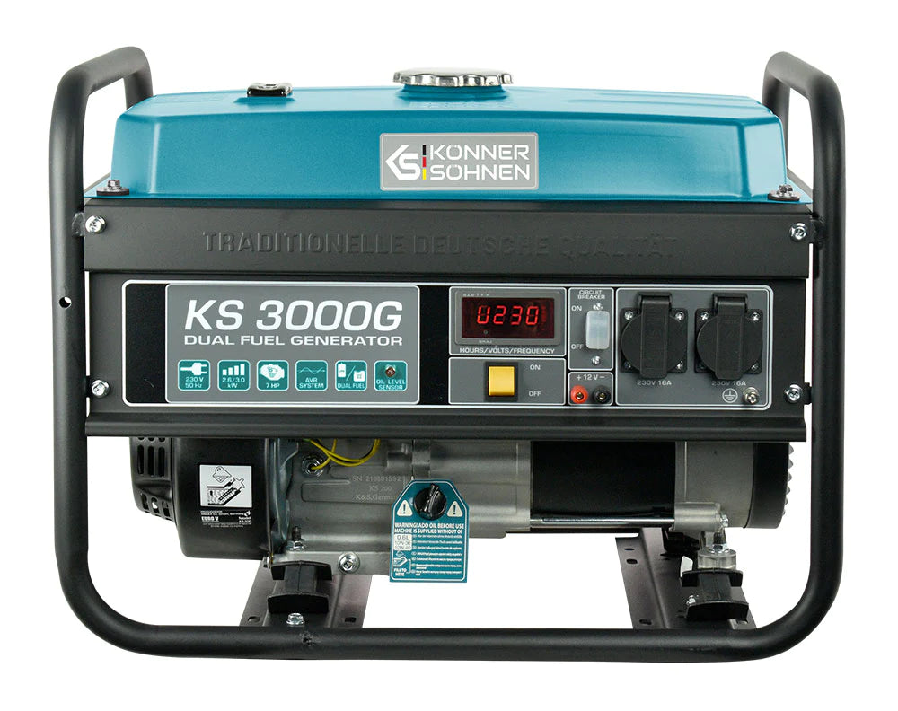 Groupe électrogène à essence KS 3000 G Essence/Gaz GPL – Metalltec